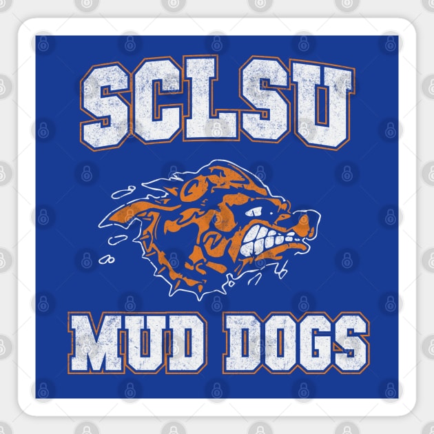 SCLSU Mudogs - vintage Waterboy logo Magnet by BodinStreet